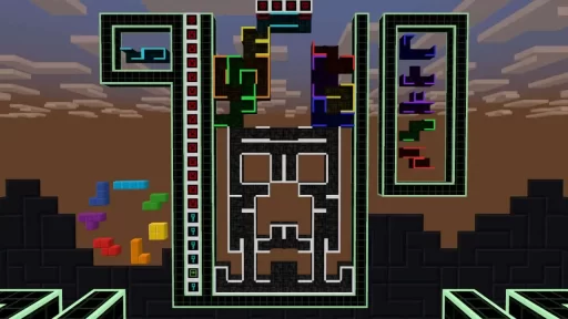 Minecraft Tetris DLC Screenshot