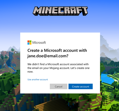 Migrating my Minecraft account - Microsoft Community